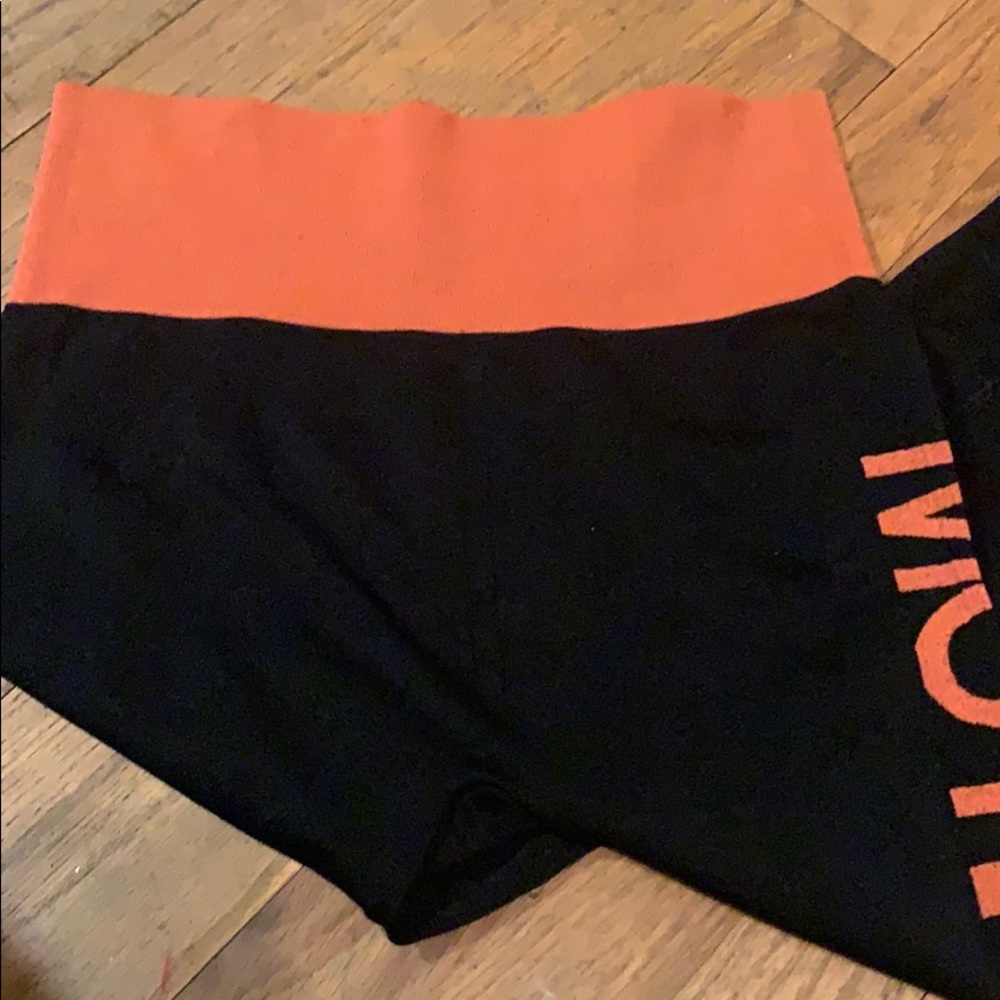 leggings with motivated on the side